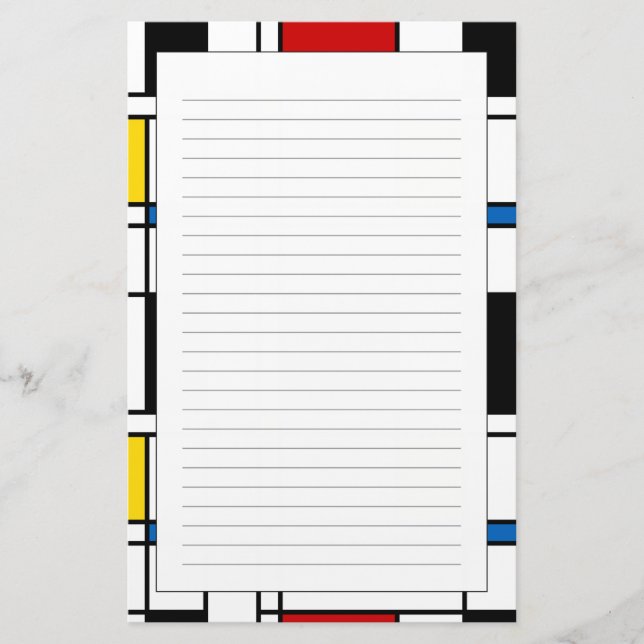 Papelería Patrón De Stijl (Anverso)
