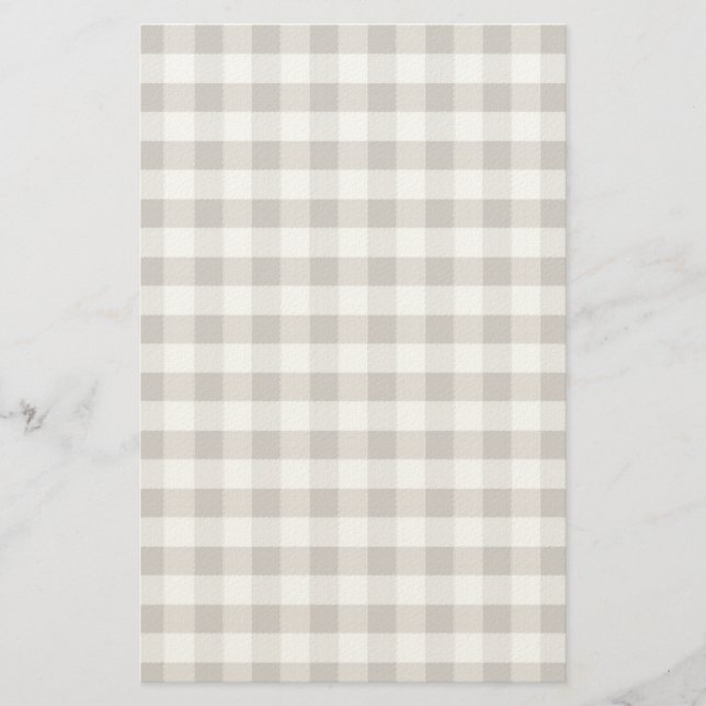 Papelería Patrón de tela de tabla marrón (Anverso)