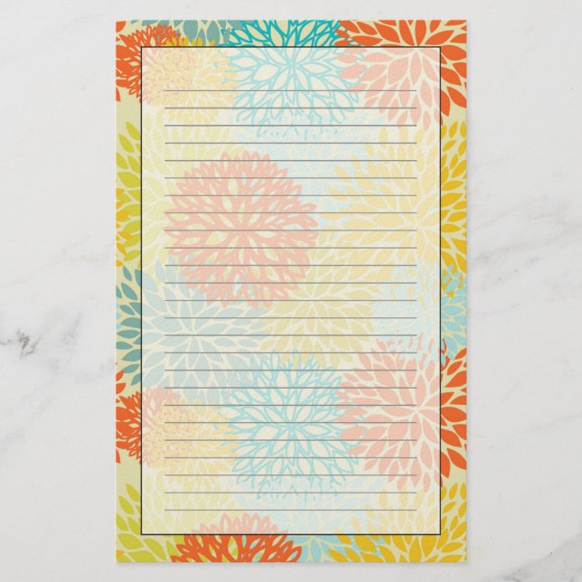 Papelería Patrón floral 3 (Anverso)