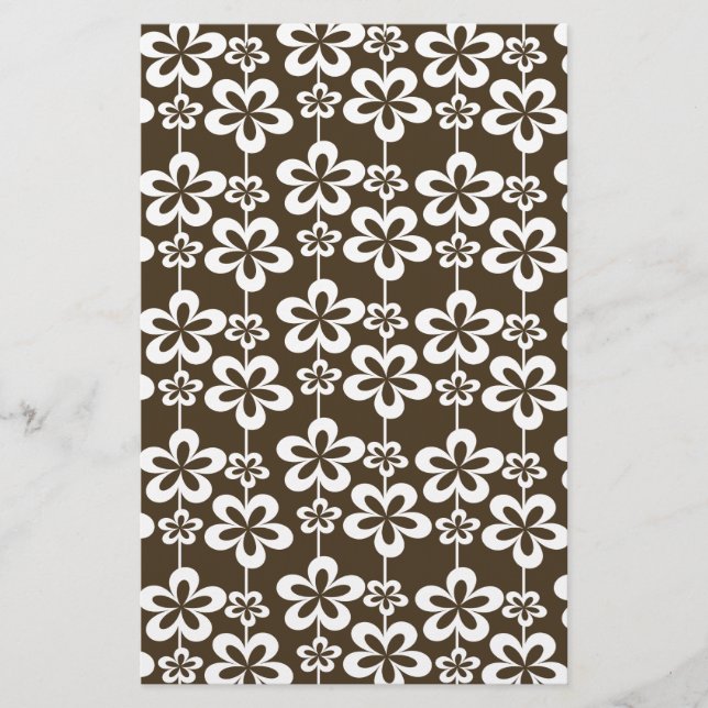 Papelería Patrón floral de moda Girly (Anverso)