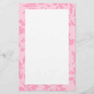 Papelería Patrón floral rosado.