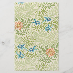 Papelería Patrón floral William Morris Larkspur
