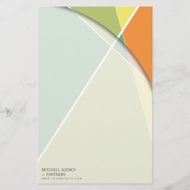 Papelería Patrón geométrico cruzado de grises Arte de molde  (Anverso)