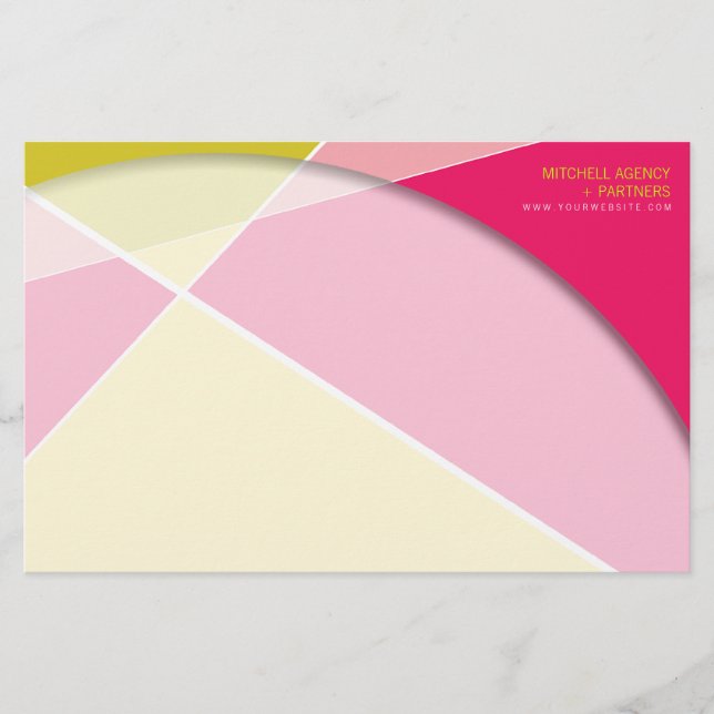 Papelería Patrón geométrico cruzado de grises Arte de molde  (Anverso)