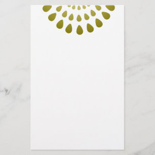 Papelería Patrón geométrico de pepita en oro