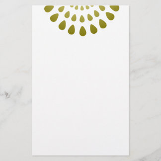 Papelería Patrón geométrico de pepita en oro