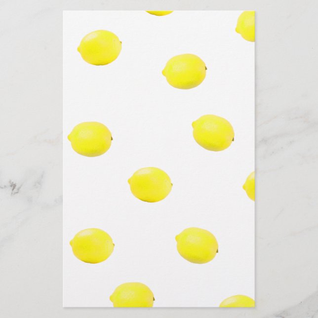Papelería patrón limón versión 2 (Anverso)