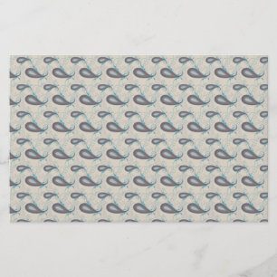 Papelería Patrón Paisley Champagne