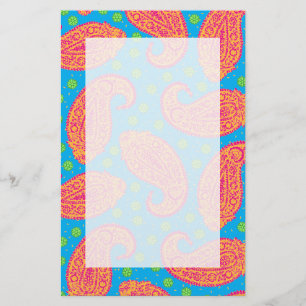 Papelería Patrón Paisley colorido