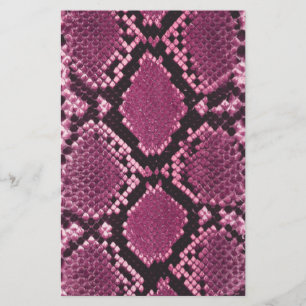 Papelería Patrón Piel de serpiente rosa