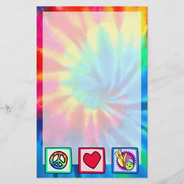 Papelería Paz, amor, boliche (Anverso)