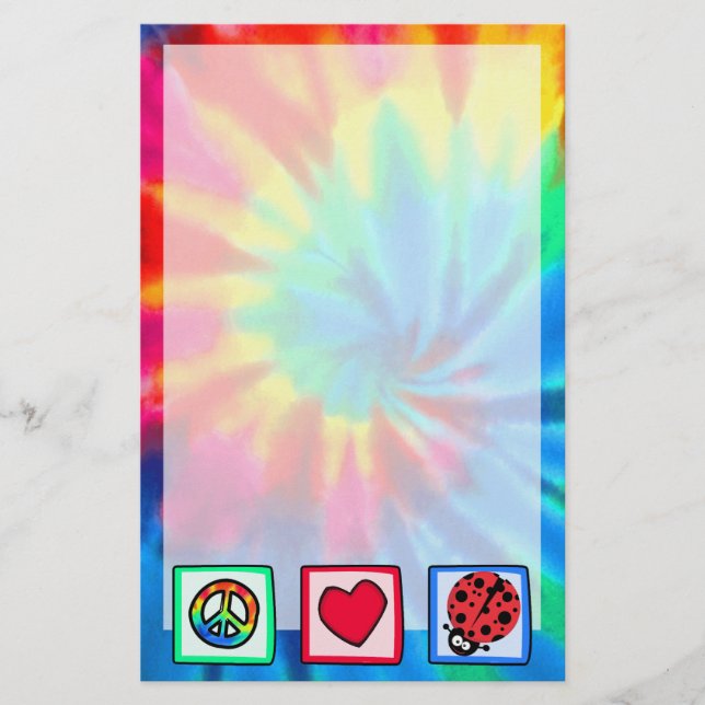 Papelería Paz, Amor, Ladybugs (Anverso)