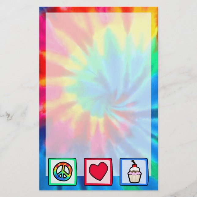 Papelería Paz, amor, pasteles (Anverso)