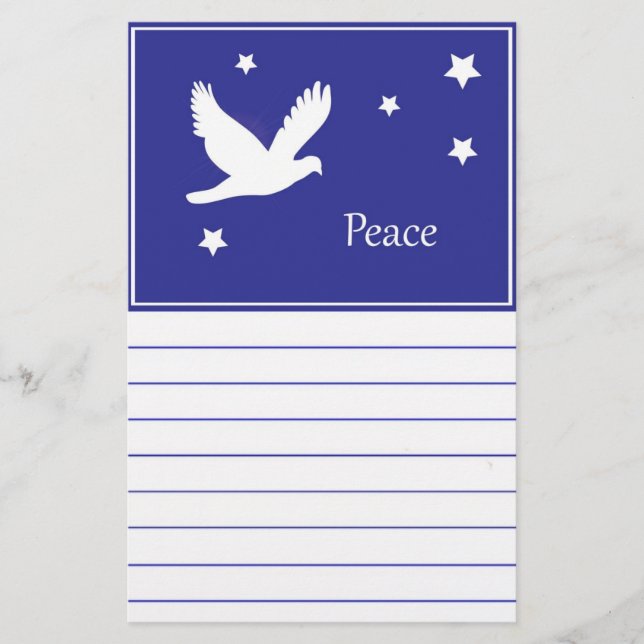 Papelería Peace Dove (Anverso)