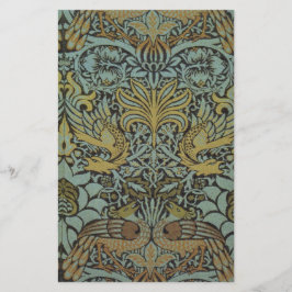 Papelería Peacock y Dragón (por William Morris)