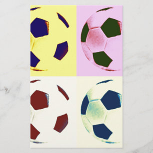 Papelería Pelotas de fútbol de arte pop