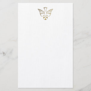 Papelería Pendiente de oro del símbolo del Espíritu Santo
