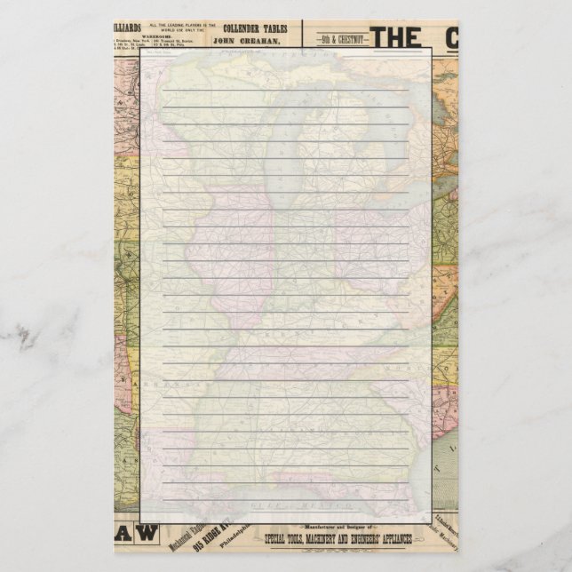Papelería Pennsylvania 6 (Anverso)