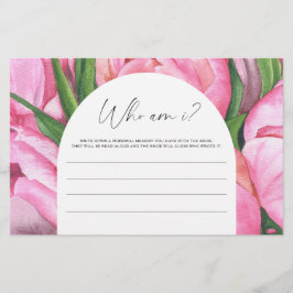 Papelería peonías rosadas - ¿Quién soy?