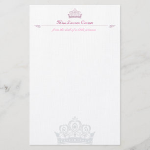 Papelería Pequeña Note-paper de princesa Personalised