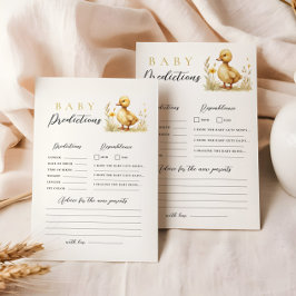 Papelería Pequeño juego de consejos de predicción de Baby Sh