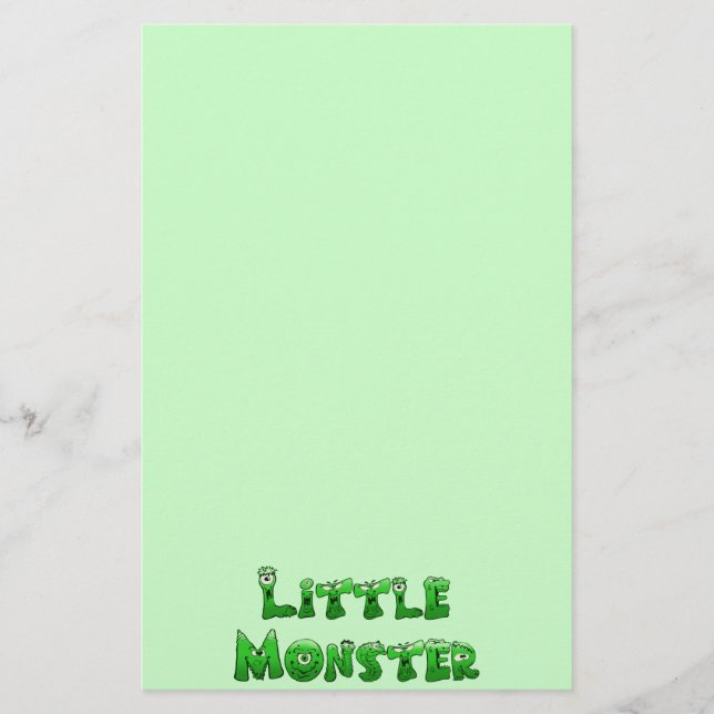 Papelería Pequeño Monstruo de Caída (Anverso)