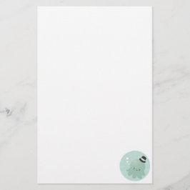 Papelería Pequeño pulpo lindo que lleva un sombrero de copa