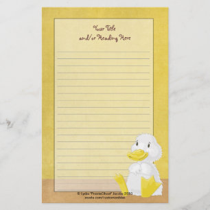 Papelería Pequeños efectos de escritorio blancos del pato