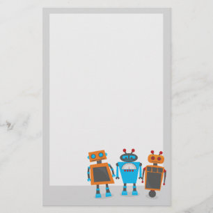 Papelería Pequeños robots lindos