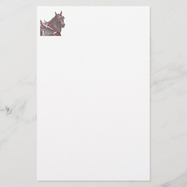 Papelería Percheron Stationery (Anverso)