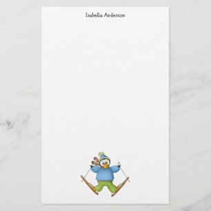 Papelería Perfectamente pingüino · Esquí