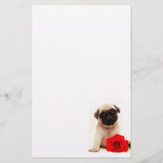 Papelería Perrito del barro amasado inmóvil (Anverso)