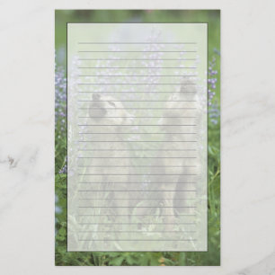 Papelería Perritos de lobo que gritan en prado