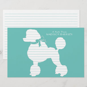 Papelería Perro canino cachorro silueta francesa