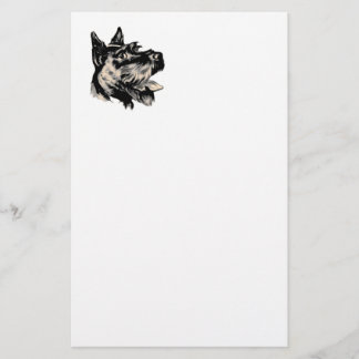 Papelería Perro de Scotty inmóvil