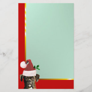 Papelería Perro del boxeador del navidad inmóvil