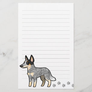 Papelería Perro/Kelpie australianos del ganado del dibujo