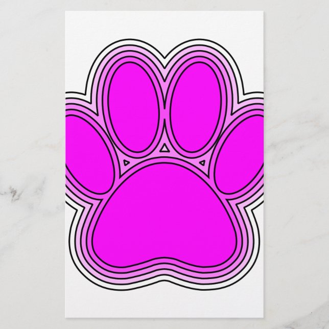 Papelería Perro Paw En Rosa Con Salidas (Anverso)