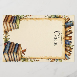 Papelería Personaliza el borde del libro caprichoso y lindo