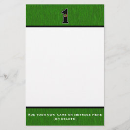 Papelería Personaliza este Lucky Golfer Hole en un solo dise