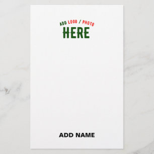 PAPELERÍA PERSONALIZABLE MODERNO ESTILO BLANCO VERIFICADO MA