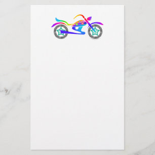 Papelería Personalizable Pop Art MOTORCYLE Stationery