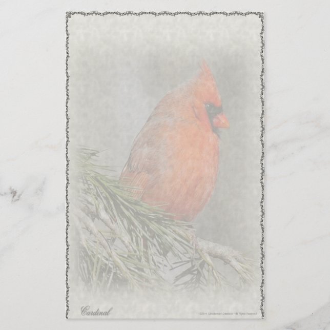 Papelería personalizada cardenal (Anverso)