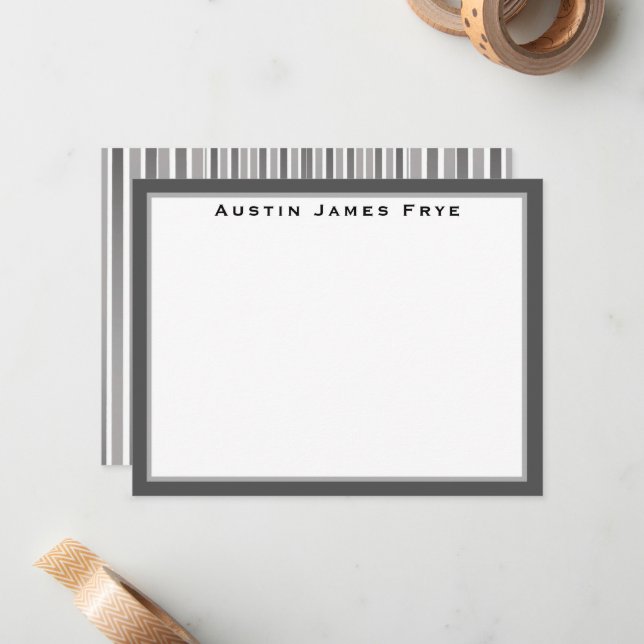 Papelería personalizada de tarjetas planas de nota (Anverso/Reverso In Situ)