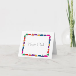 Papelería personalizada del borde del bolso de man