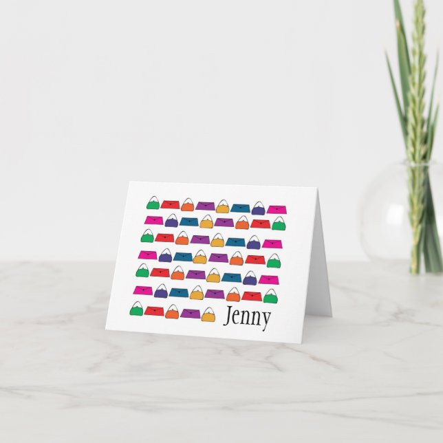 Papelería personalizada para el bloque de bolsos (Anverso)