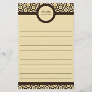 Papelería Personalizado alineado lunar retro moderno