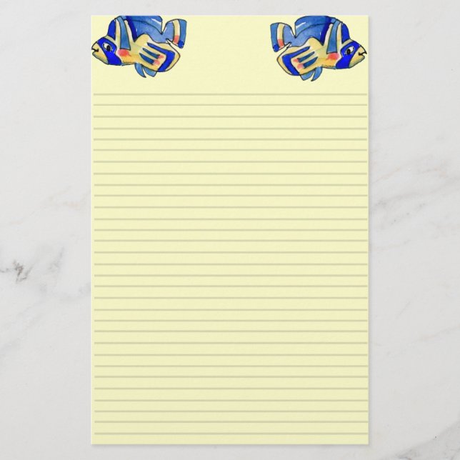 Papelería Personalizado azul mariposa (Anverso)