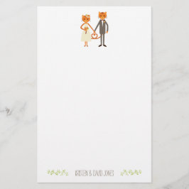 Papelería Personalizado Boda de gatos forestales caprichosos