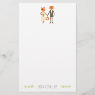 Papelería Personalizado Boda de gatos forestales caprichosos